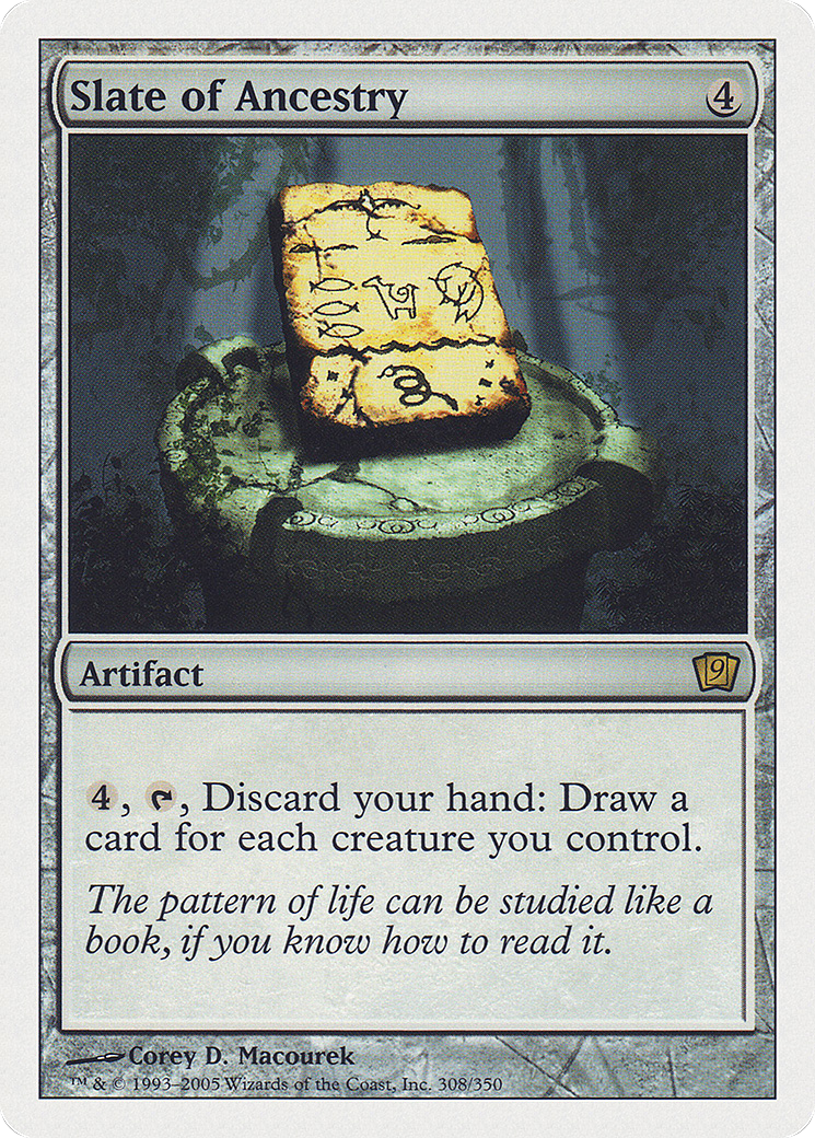 Slate of Ancestry (9ED-308★) - 9th Edition Foil