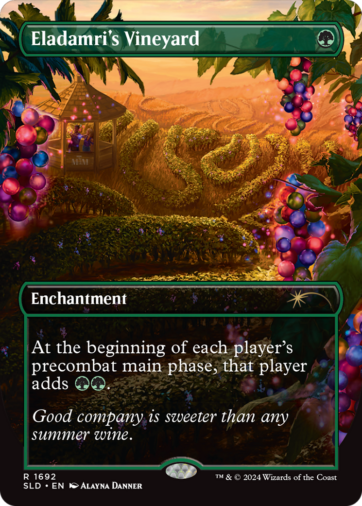 Eladamri's Vineyard (SLD-1692) - Secret Lair Drop (Borderless) Foil