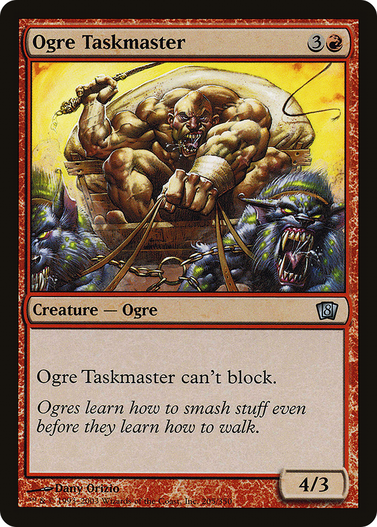 Ogre Taskmaster (8ED-205★) - 8th Edition Foil