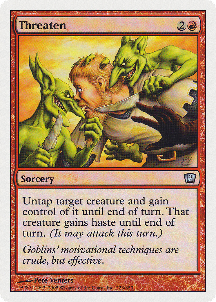 Threaten (9ED-223★) - 9th Edition