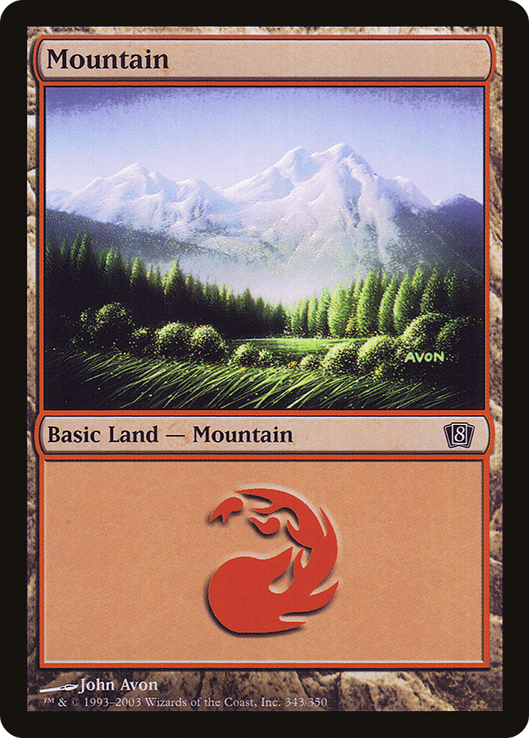 Mountain (8ED-343★) - 8th Edition Foil