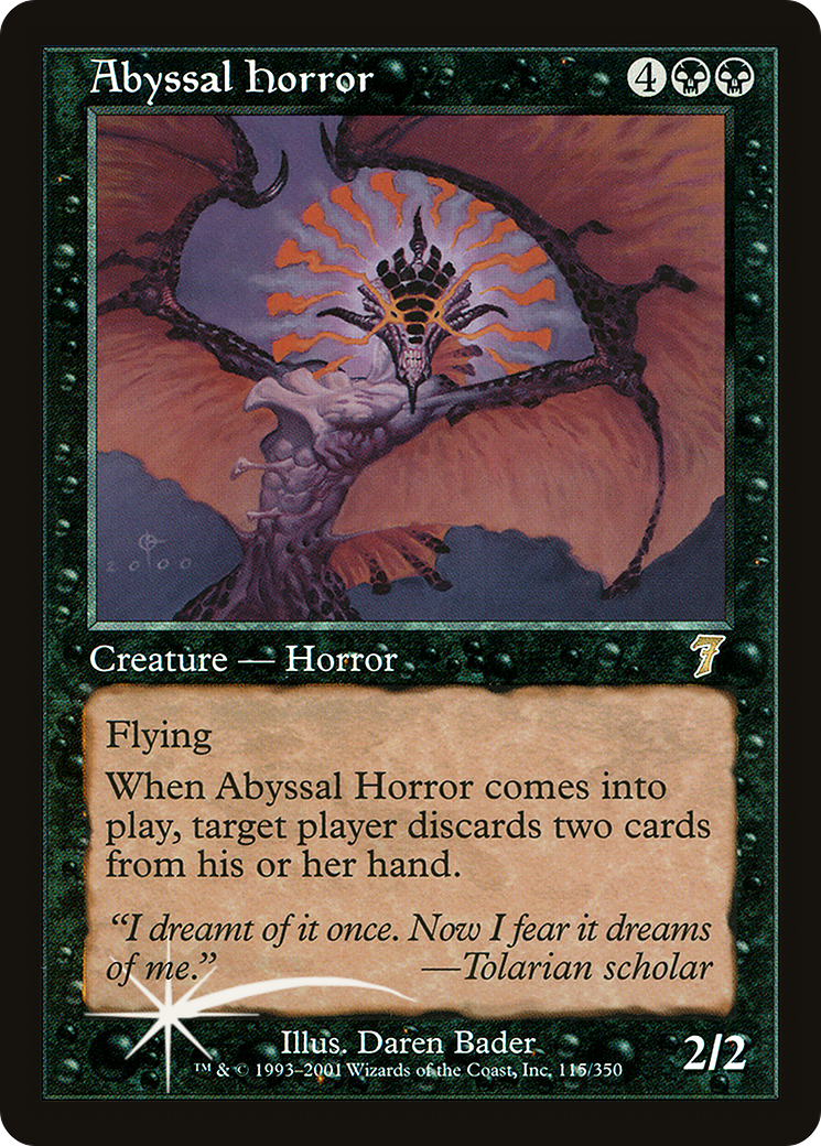 Abyssal Horror (7ED-115★) - 7th Edition Foil