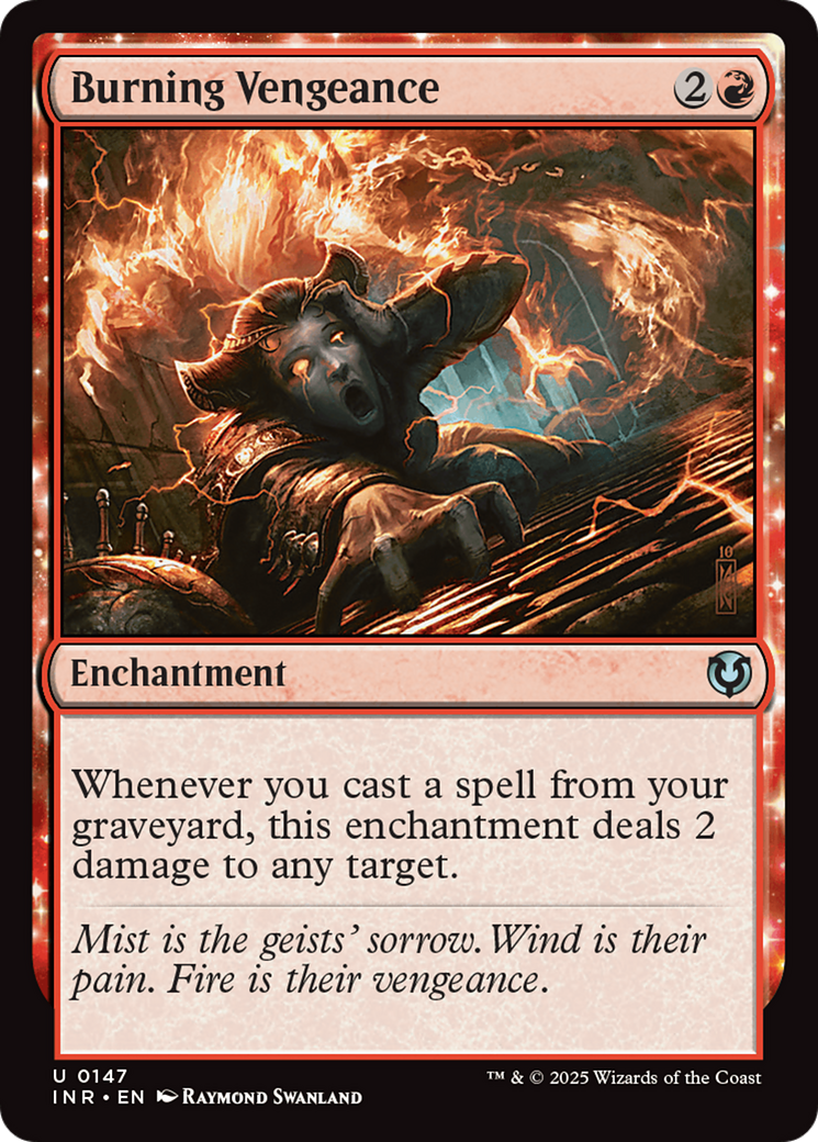 Burning Vengeance (INR-147) - Innistrad Remastered: (enchantment)