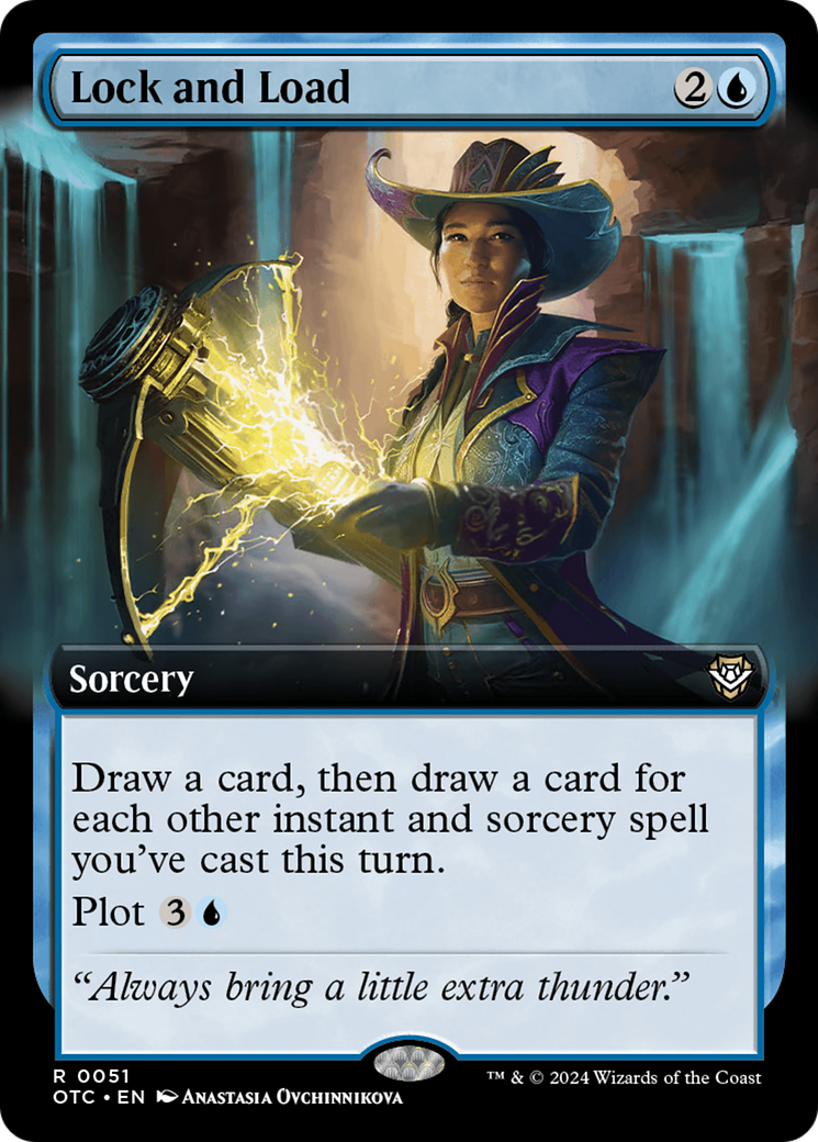 Lock and Load (Extended Art) (OTC-051) - Outlaws of Thunder Junction Commander: (Extended Art)