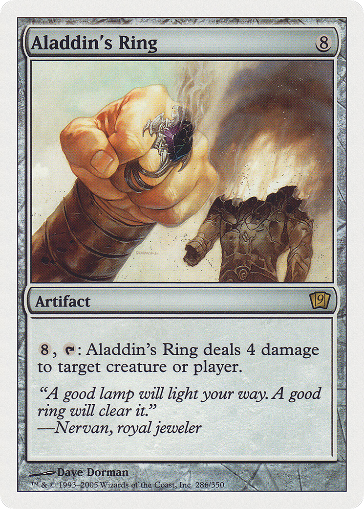 Aladdin's Ring (9ED-286★) - 9th Edition Foil