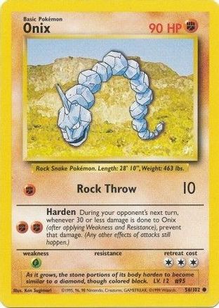 Onix 056/102  Base Set - Common