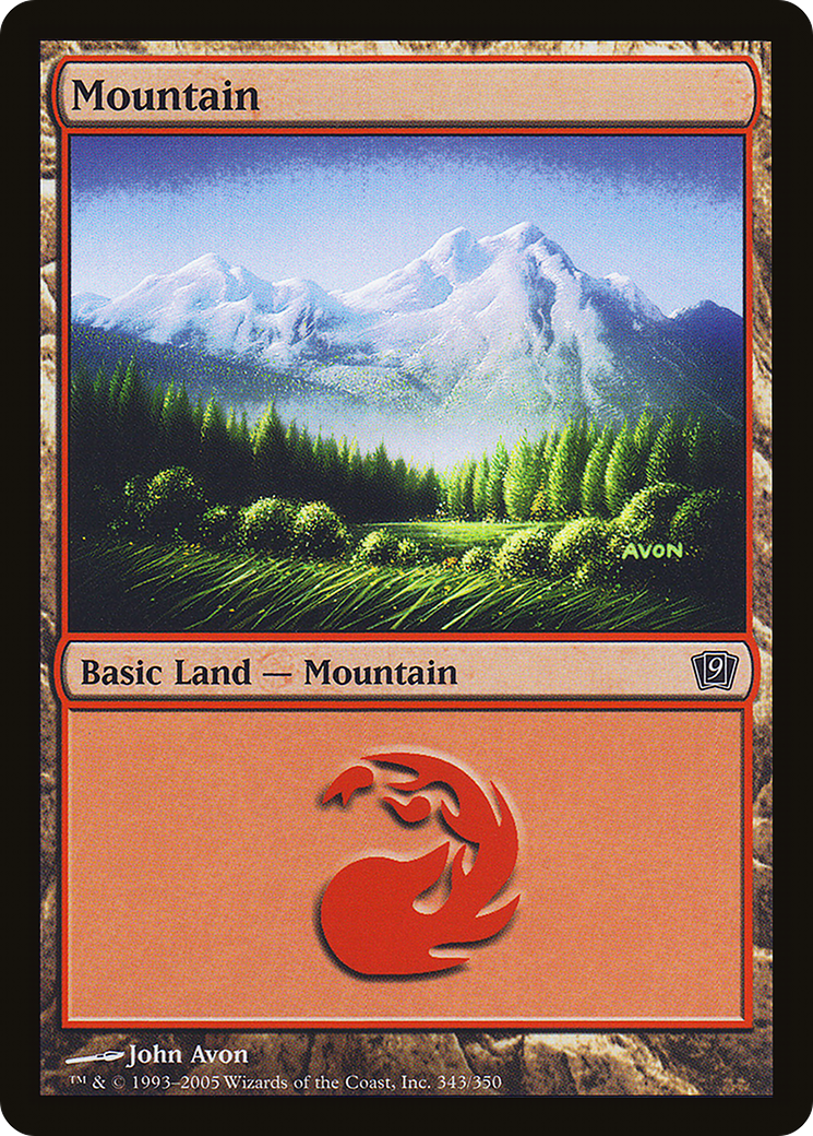 Mountain (9ED-343★) - 9th Edition