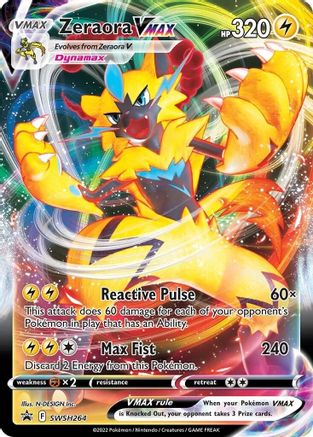 Zeraora VMAX SWSH264  - Holofoil SWSH Sword & Shield Promo Cards - Promo