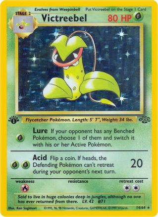Victreebel (14) (14) 014/64  - 1st Edition Holofoil Jungle - Holo Rare