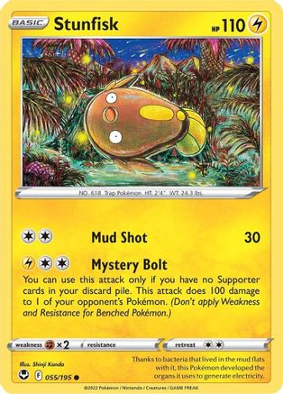 Stunfisk 055/195  SWSH12 Silver Tempest - Common
