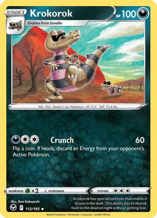 Krokorok 112/195  SWSH12 Silver Tempest - Uncommon