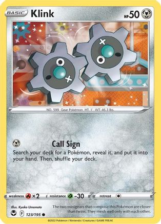 Klink 123/195  SWSH12 Silver Tempest - Common