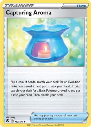Capturing Aroma 153/195  - Reverse Holofoil SWSH12 Silver Tempest - Uncommon