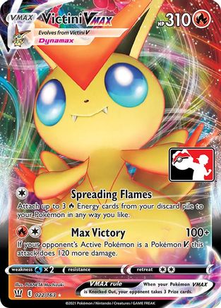 Victini VMAX 022  - Holofoil Prize Pack Series Cards - Ultra Rare