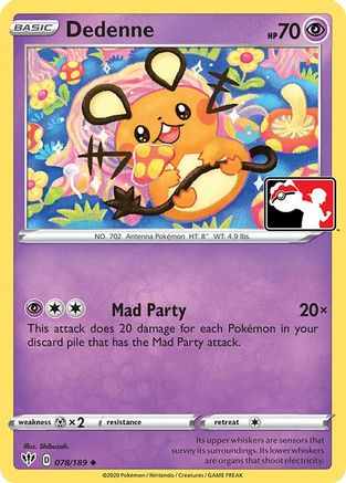 Dedenne 078  - Holofoil Prize Pack Series Cards - Uncommon