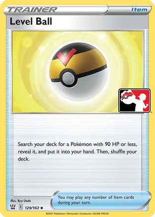 Level Ball 129/163  - Holofoil Prize Pack Series Cards - Uncommon