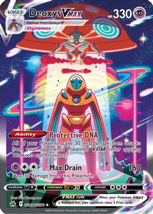 Deoxys VMAX GG45/GG70  - Holofoil Crown Zenith Galarian Gallery - Ultra Rare