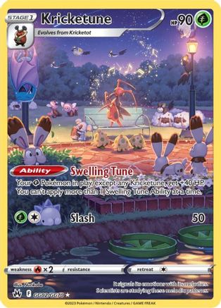 Kricketune GG02/GG70  - Holofoil Crown Zenith Galarian Gallery - Ultra Rare