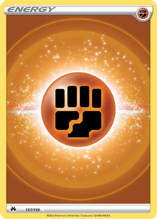 Fighting Energy (Texture Full Art) 157/159  - Holofoil Crown Zenith - Ultra Rare