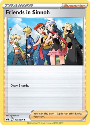Friends in Sinnoh 131/159  - Reverse Holofoil Crown Zenith - Uncommon