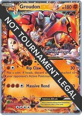 Groudon EX - 2015 (Alejandro Ng-Guzman) 085  World Championship Decks - Ultra Rare