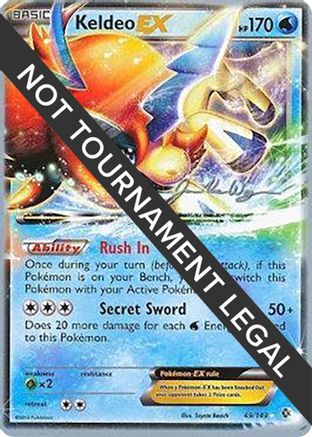 Keldeo EX - 2015 (Jacob Van Wagner) 049  World Championship Decks - Ultra Rare