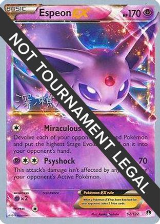 Espeon EX - 2017 (Kabu Fukase) 052  World Championship Decks - Ultra Rare
