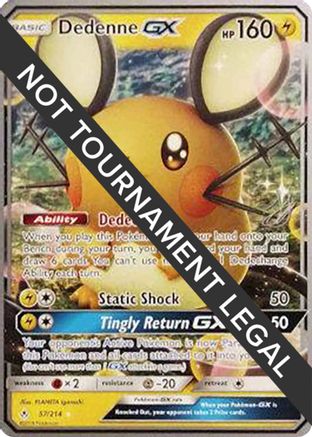 Dedenne GX - 2019 (Henry Brand) 057  World Championship Decks - Ultra Rare