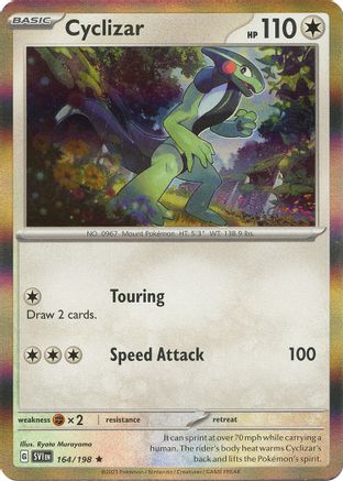 Cyclizar 164/198  - Reverse Holofoil SV01 Scarlet & Violet Base Set - Rare