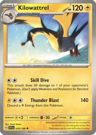 Kilowattrel 079/198  SV01 Scarlet & Violet Base Set - Uncommon