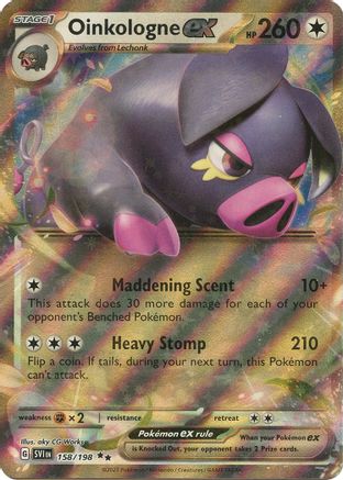 Oinkologne ex 158/198  - Holofoil SV01 Scarlet & Violet Base Set - Double Rare