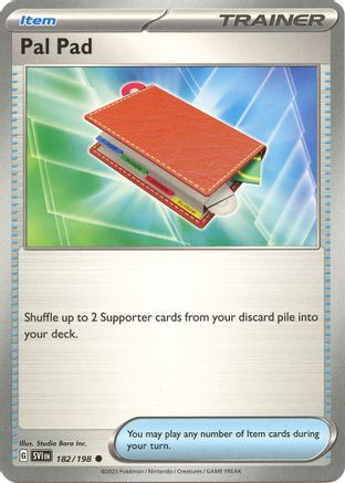 Pal Pad 182/198  SV01 Scarlet & Violet Base Set - Common