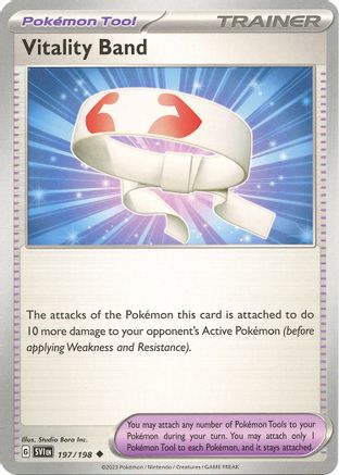 Vitality Band 197/198  - Reverse Holofoil SV01 Scarlet & Violet Base Set - Uncommon