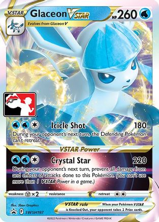 Glaceon VSTAR SWSH197  - Holofoil Prize Pack Series Cards - Promo