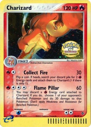 Charizard (National Championships) 100/97  - Holofoil League & Championship Cards - Promo