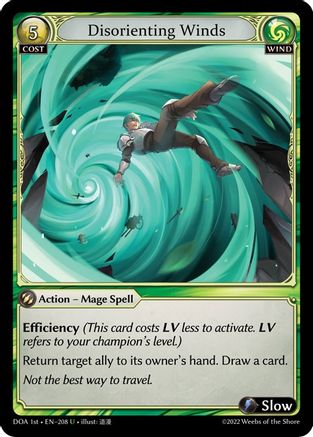 Disorienting Winds (208) - Dawn of Ashes 1st Edition Foil