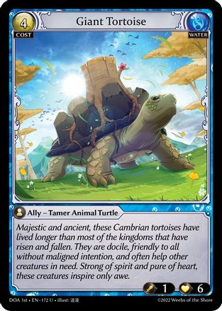 Giant Tortoise (172) - Dawn of Ashes 1st Edition Foil
