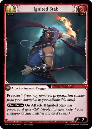 Ignited Stab (141) - Dawn of Ashes 1st Edition