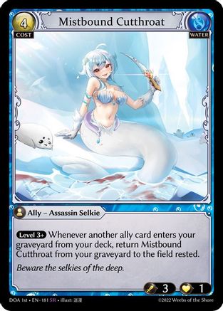Mistbound Cutthroat (181) - Dawn of Ashes 1st Edition