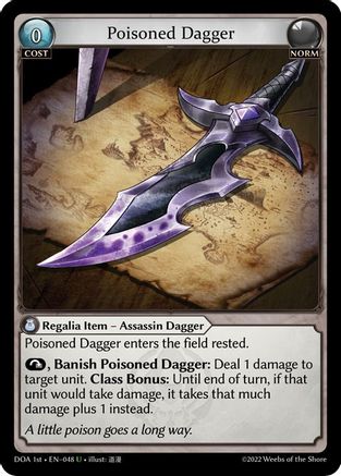 Poisoned Dagger (048) - Dawn of Ashes 1st Edition