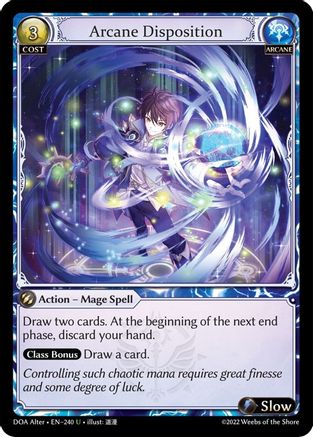 Arcane Disposition (240) - Dawn of Ashes Alter Edition