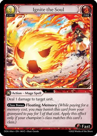 Ignite the Soul (140) - Dawn of Ashes Alter Edition Foil