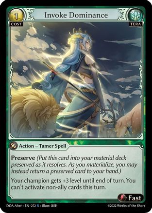 Invoke Dominance (272) - Dawn of Ashes Alter Edition Foil