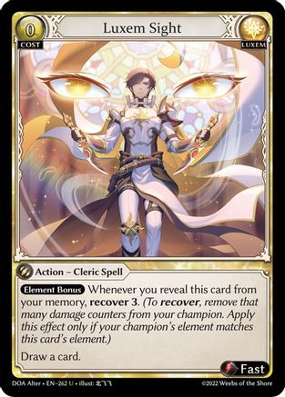 Luxem Sight (262) - Dawn of Ashes Alter Edition