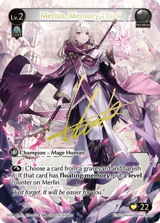 Merlin, Memory Thief (CSR) (017) - Dawn of Ashes Alter Edition Foil