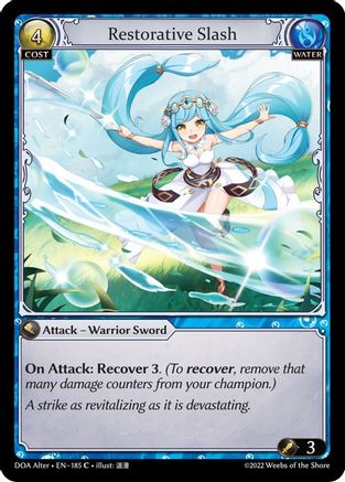 Restorative Slash (185) - Dawn of Ashes Alter Edition
