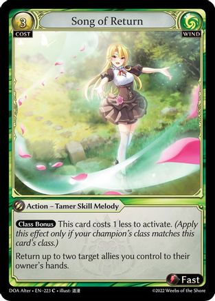 Song of Return (223) - Dawn of Ashes Alter Edition