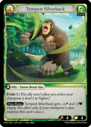 Tempest Silverback (227) - Dawn of Ashes Alter Edition