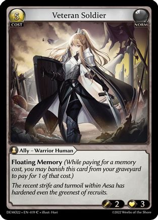 Veteran Soldier (019) - 2022 Demo Deck