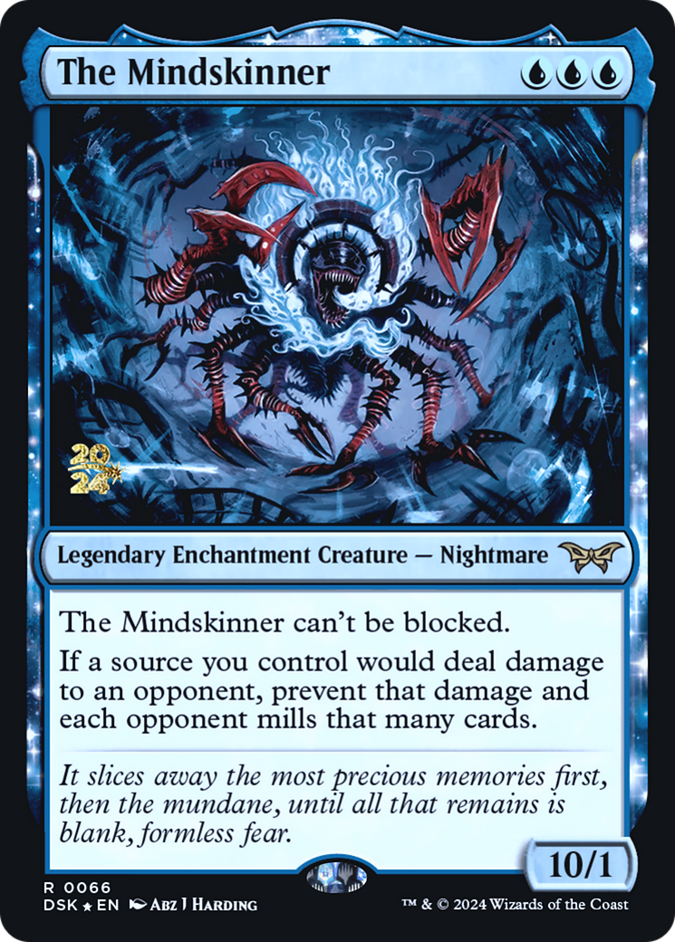 The Mindskinner (PRE-066) - Duskmourn: House of Horror Promos: (enchantment) Foil